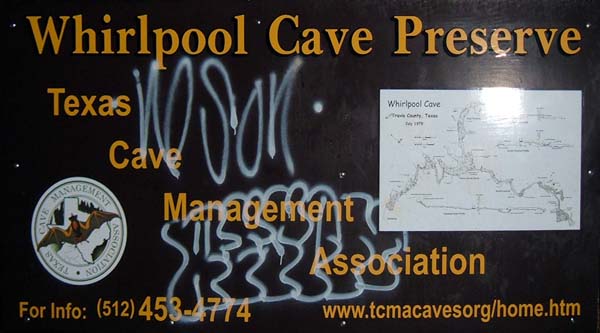 Cave sign