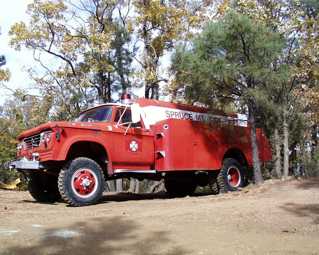 Spruce mt fire truck