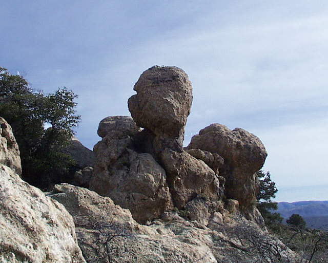 Strange boulder