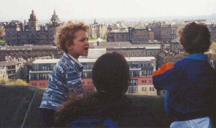 The city of Edinburgh as taken from the vantage of Edinburgh Castle.