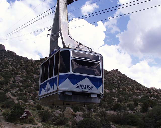 14 sandia peak tram car