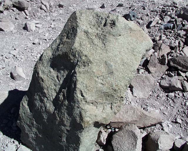 This rock is green