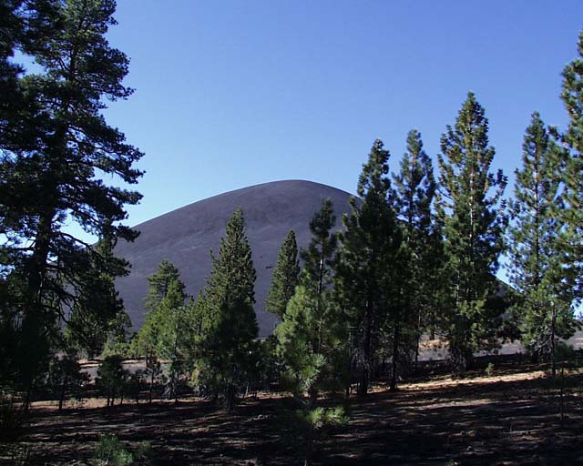 Cinder cone at distance
