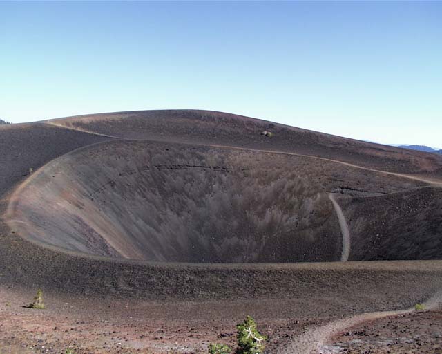 Cinder cone top view
