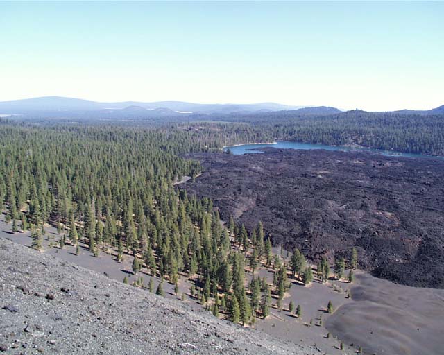 Butte lake from cinder cone