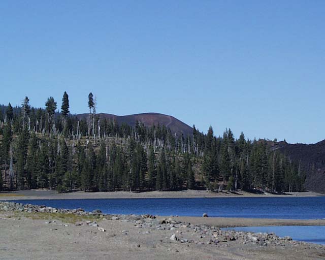 Cinder cone from snag lake
