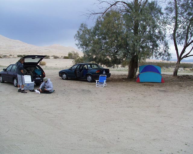 Roadside campsite