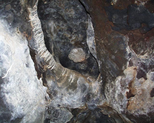 Granite chunk held in statis