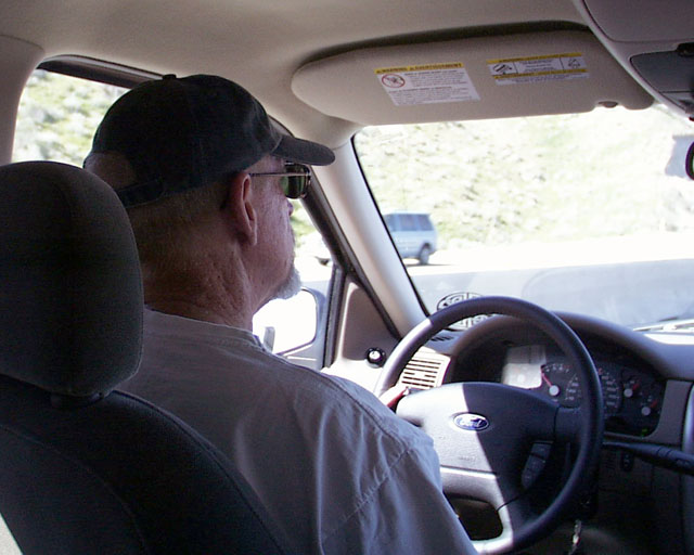 Rick driving
