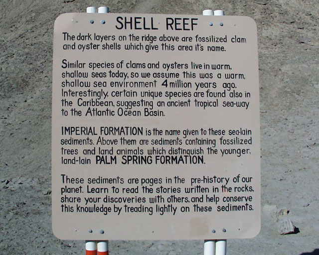 Shell reef sign