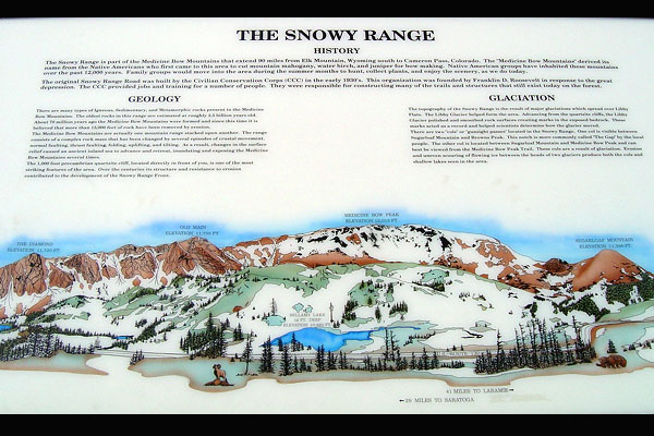 Snowy range sign