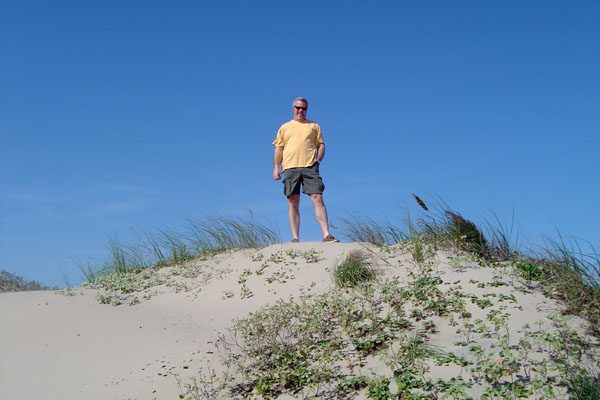 Mark sand dune