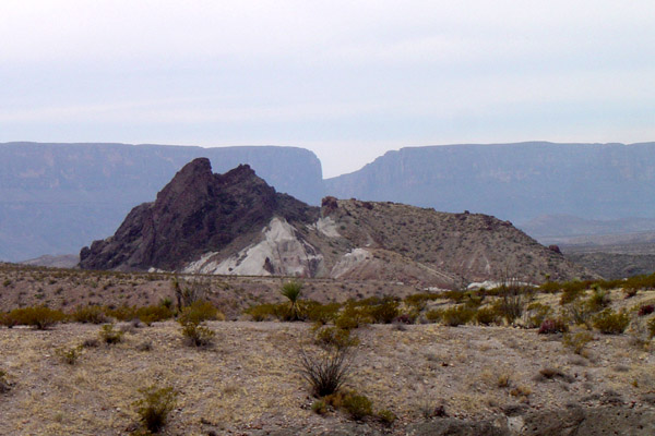 Mountain and elena canyon